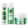 Kit Paiolla Quiabo Sh + Cond + Mascara 300g Antioleosidade