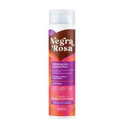 Shampoo Reparação Queratina Negra Rosa 300ml