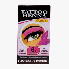 Tattoo Henna Para Sobrancelhas Castanho Escuro 6g