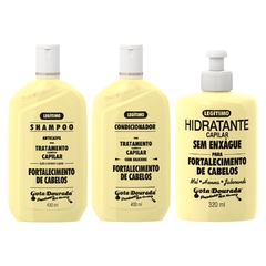 Kit Gota Fortalecimento Shampoo Condicionador Hidratante