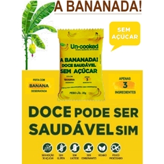 Kit Uncooked 12 Bananada Vegana Sem Açúcar Glutem Lactose 20g na internet
