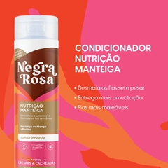 Condicionador Nutrição Manteiga Negra Rosa 300ml na internet