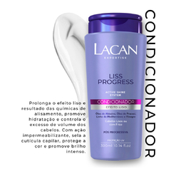 Kit Lacan Liss Progress Shampoo Cond Leave in Mascara na internet