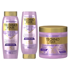 Kit Gota Techno Hair Desamarelador Shampoo Cond Creme