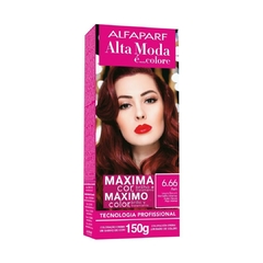 Alta Moda Coloração 6.66 Louro Escuro Vermelho Intenso 150g Alfaparf