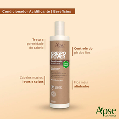 Kit Apse Crespo Power Shampoo Cond Gelatina Masc. Creme na internet