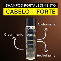 Shampoo Fortalecimento Cabelo Mais Forte Soft Beauty 300ml na internet