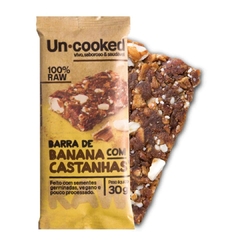Kit Uncooked 12 Barra De Banana Com Castanhas Vegano 30g - comprar online