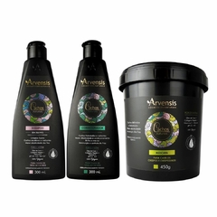 Kit Arvensis Crespos Shampoo + Condicionador + Máscara 450g