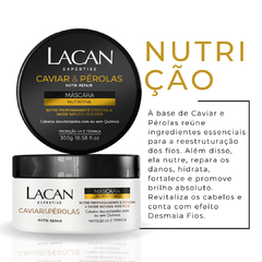 Kit Lacan Caviar e Perolas Shampoo Cond Leave-in Mascara - loja online