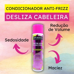 Condicionador Anti-frizz Desliza Cabeleira Soft Beauty 300ml na internet