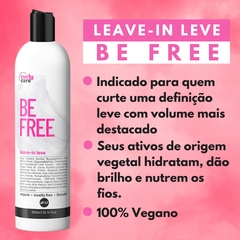 Kit Curly Care Shampoo Condicionador Leave-in Leve Be Free - Beleza Marcante Cosméticos