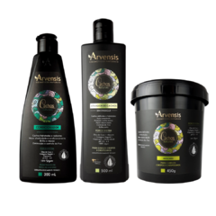 Kit Cachos Arvensis Condicionador + Mascara Crespo 450g + Creme Ativador Crespo