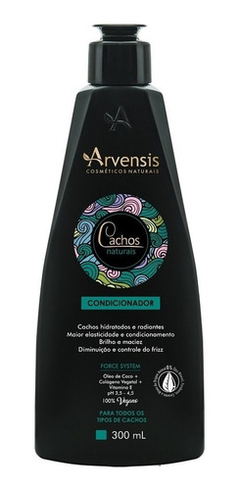 Kit Cachos Arvensis Shampoo Condicionador Ativador Crespos Mascara 2x1 Gelatina Suave - Beleza Marcante Cosméticos