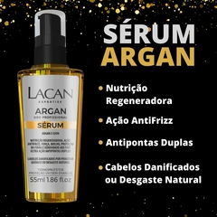 Imagem do Kit Lacan Argan Sh + Cond + Leave-in + Mascara + Serum 55ml