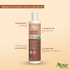 Shampoo Crespo Power Apse 300ml Hidratação Maciez Low Poo - comprar online
