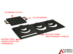 Kit Forno Fogão Lenha Chapa 3f Ferro Fundido Porta Cinzeiro - Fogão a lenha Fundidos de Minas
