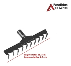 Ancinho Rastelo 10 Dentes Leve Com Cabo Em Aço E Madeira - buy online