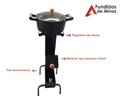 Fogão Portátil Foguete Rocket Stove Tubo 10x10 Cm na internet