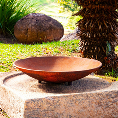 Lareira Externa Tacho oxidado Fire pit para jardim - Fogão a lenha Fundidos de Minas