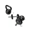 KIT Kettlebell + Anilhas Pintados - TOTAL 18KG