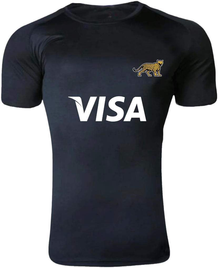Remera Negra de Microfibra de Los Pumas Rugbier Store