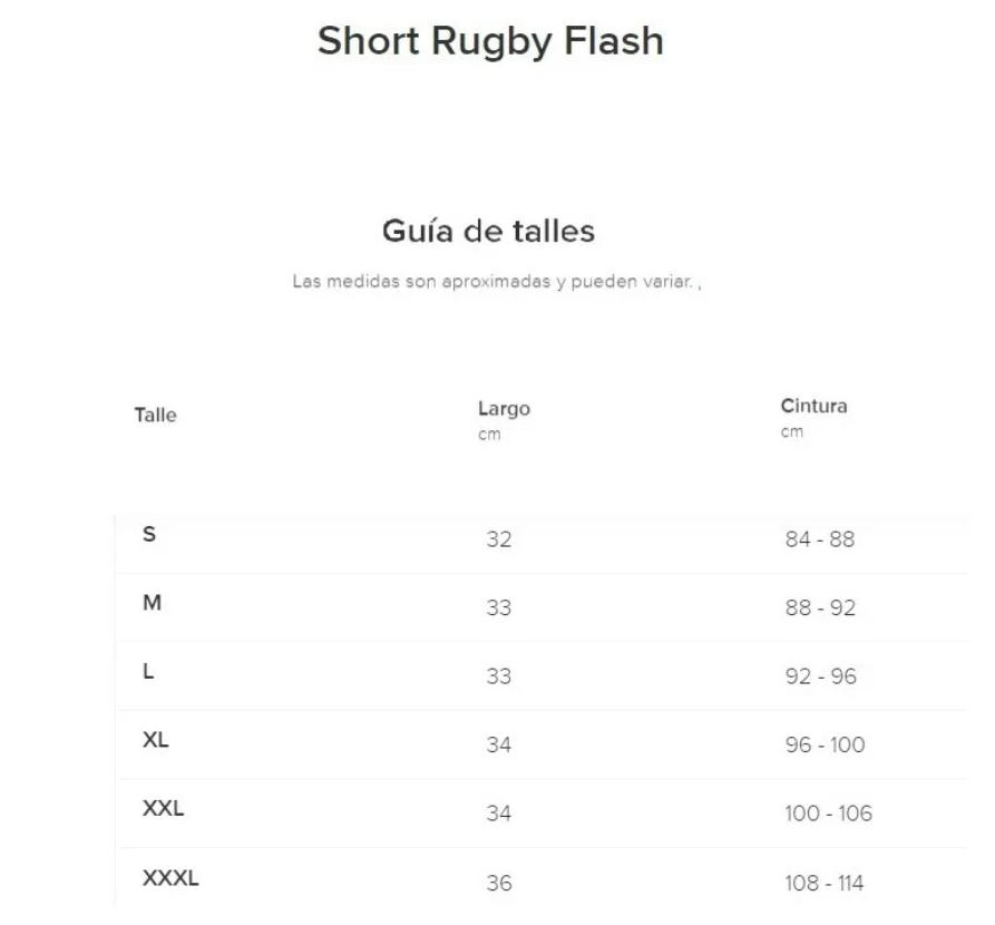 Short Flash de Juego Azul Marino Rugbier Store