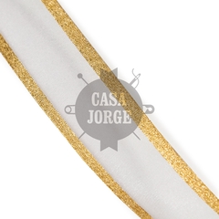 Imagen de Cinta Organza Dancer De 5mm Cordón De Oro X 18.28 Mts