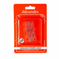 Agujas Para Lana Metal Con Punta Almendra X 6 Unid surtidas