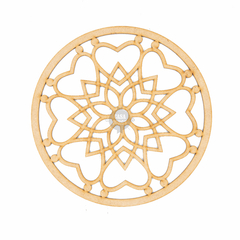 Mandalas Calados En Fibrofacil Mdf De 15 Cm De Diámetro - tienda online