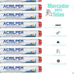 Marcador Para Tela Acrilpen Marca Acrilex X Unidad en internet