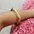 Bracelete Dourado Quadrado Orgânico - loja online