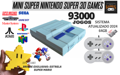 Retrô Box Fliperama Arcade Super Mario (Mais de 20.000 Jogos)PlayStation  1/Nintendo/Super Nintendo - Início