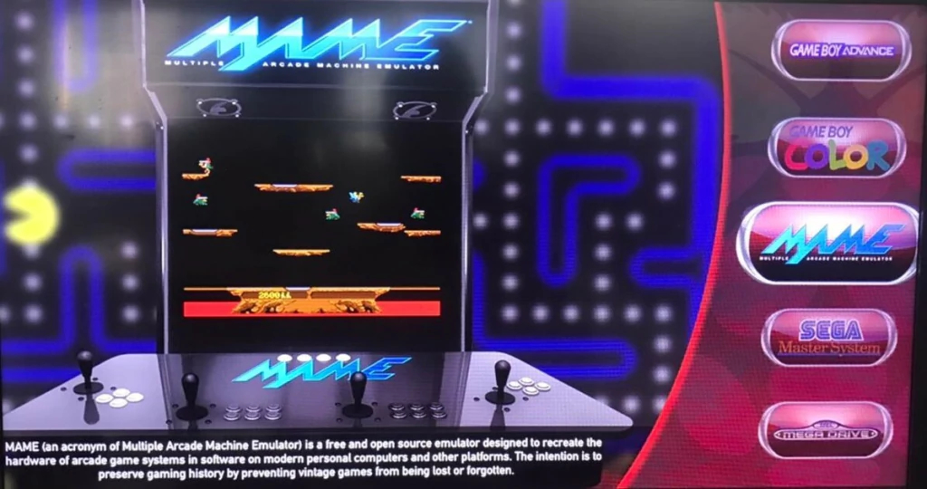 Jogue games antigos de Arcade com o GT Game Master