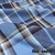 Tecido Xadrez de algodão azul para camisa Patchwork Artesanato Decorações
