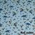 Crepe Dyor Azul Bebê Papagaio- Para Vestidos Fluidos.