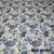 Tecido Jacquard Listrado Flores Azul e Branco - comprar online
