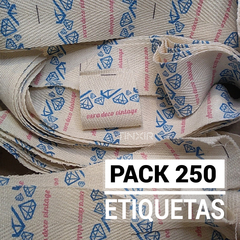 Pack 250 etiquetas de Cinta Hilera