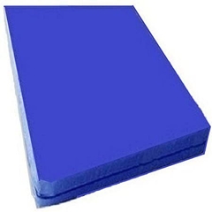 Capa Para Colchão Casal Hospitalar Impermeável Azul Com Ziper - 1.38x1.88x0.12