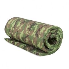 Colchonete Casal Camuflado Para Transporte Dobrável Trekking 190x100x3cm Orthovida