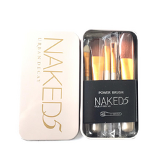 SMILE NAKED5 SET DE BROCHAS DE MAQUILLAJE X 5 UNIDADES (1583)