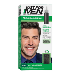 JUST FOR MEN COLORACIÓN EN SHAMPOO PARA CABELLO - CASTAÑO OSCURO (7791080112020)