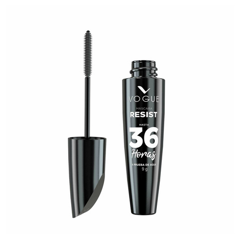 VOGUE RESIST MASCARA LARGA DURACIÓN 36HS NEGRO - A PRUEBA DE AGUA (7509552842852)