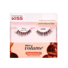 KISS PESTAÑAS POSTIZAS 100% PELO NATURAL - RITZY NATURAL BLACK (731509625837)