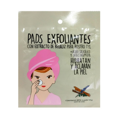 THELMA & LOUISE PADS EXFOLIANTES CON EXTRACTO DE REGALIZ PARA ROSTRO X 2 PADS (7798354462010)