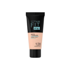 MAYBELLINE BASE FIT ME MATTE + PORELESS NORMAL A GRASA - 128 WARM NUDE (3600531369026)