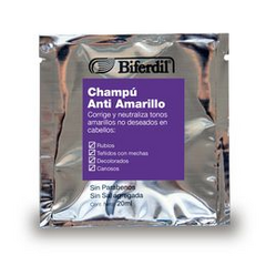 BIFERDIL SHAMPOO ANTI AMARILLO EN SOBRE X 20ML (7791001010886)