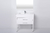 Mueble De Baño De Pie Curve con bacha de loza 80x46 Blanco - Campi - comprar online