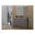 Mueble De Baño Deck De Pie Con Loza 70x46cm Gris - Campi - comprar online