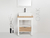 Mueble De Baño De Pie Oak Con Loza 60x46cm - Campi - comprar online